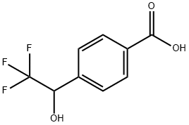 4-(2,2,2-三氟-1-羟乙基)苯甲酸 结构式