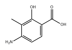 4-氨基-2-羟基-3-甲基苯甲酸 结构式