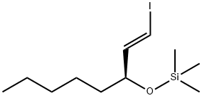 Silane, [[(1S)-1-[(1E)-2-iodoethenyl]hexyl]oxy]trimethyl- 结构式