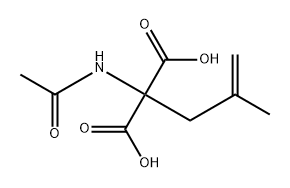 Propanedioic acid, 2-(acetylamino)-2-(2-methyl-2-propen-1-yl)- 结构式