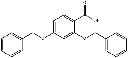 Benzoic acid, 2,4-bis(phenylmethoxy)- 结构式