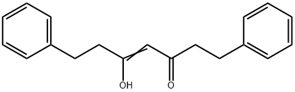 (Z)-5-Hydroxy-1,7-diphenylhept-4-en-3-one 结构式