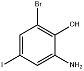 2-Amino-6-bromo-4-iodophenol 结构式