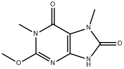 1H-Purine-6,8-dione, 7,9-dihydro-2-methoxy-1,7-dimethyl- 结构式
