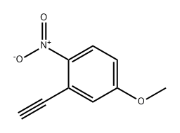 2-乙炔基-4-甲氧基-1-硝基苯 结构式