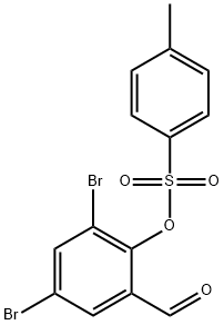 2,4-dibromo-6-formylphenyl 4-methylbenzenesulfonate 结构式