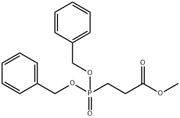 Propanoic acid, 3-[bis(phenylmethoxy)phosphinyl]-, methyl ester 结构式