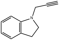 1-(丙-2-炔-1-基)二氢吲哚 结构式