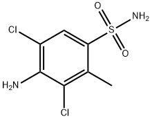 5-Amino-4,6-dichloro-toluene-2-sulfonic acid amide 结构式