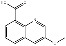 3-甲氧基喹啉-8-甲酸 结构式