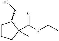 Cyclopentanecarboxylic acid, 2-(hydroxyimino)-1-methyl-, ethyl ester 结构式