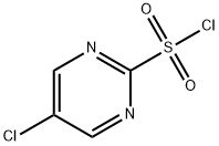 5-氯嘧啶-2-磺酰氯 结构式