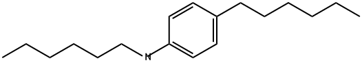 Benzenamine, N,4-dihexyl- 结构式