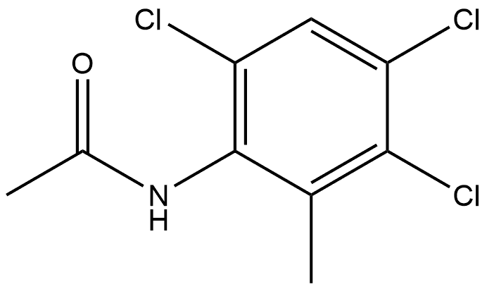 N-(3,4,6-Trichloro-2-methylphenyl)acetamide 结构式