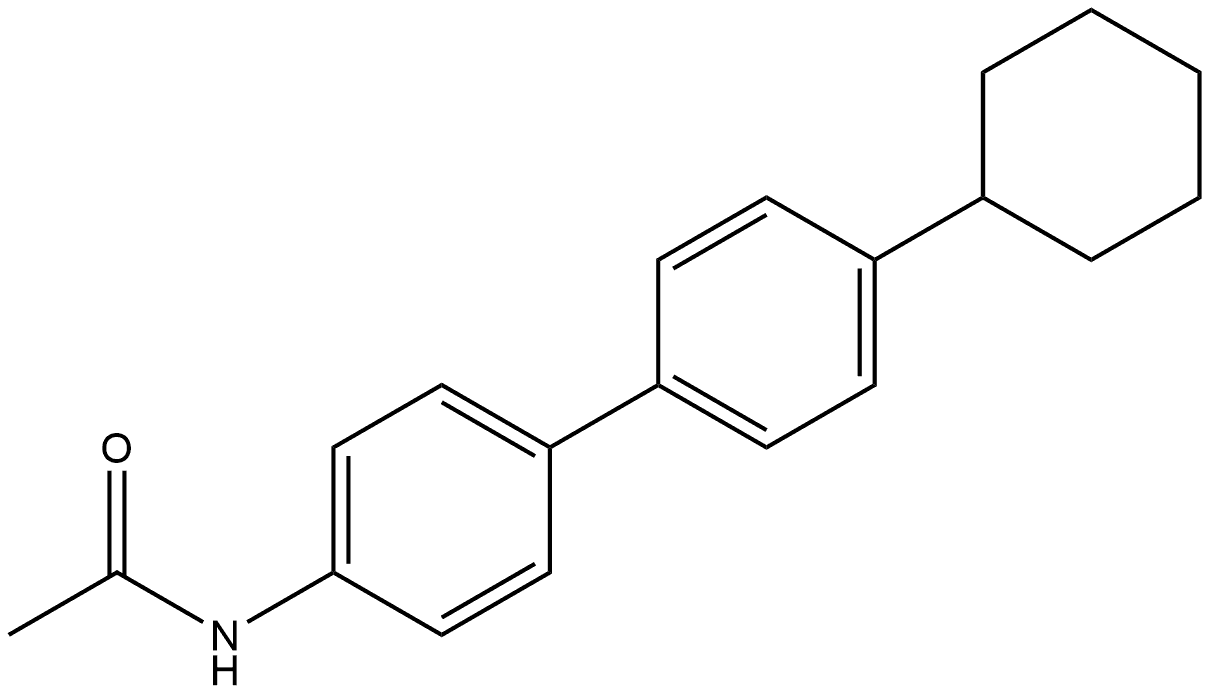 N-(4'-Cyclohexyl[1,1'-biphenyl]-4-yl)acetamide 结构式