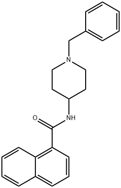 N-(1-Benzylpiperidin-4-yl)-1-naphthamide 结构式