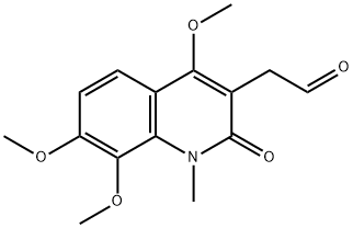 3-Quinolineacetaldehyde, 1,2-dihydro-4,7,8-trimethoxy-1-methyl-2-oxo- 结构式