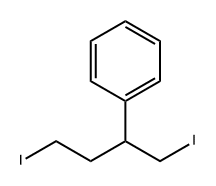 Benzene, [3-iodo-1-(iodomethyl)propyl]- 结构式