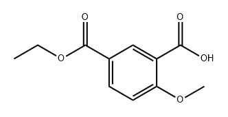 5-(乙氧基羰基)-2-甲氧基苯甲酸 结构式