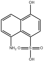 1-Naphthalenesulfonic acid, 8-amino-4-hydroxy- 结构式