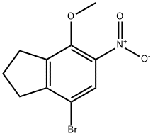 7-bromo-4-methoxy-5-nitro-2,3-dihydro-1H-indene 结构式