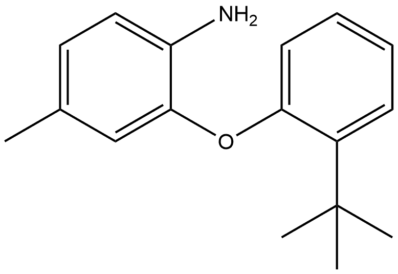 2-[2-(1,1-Dimethylethyl)phenoxy]-4-methylbenzenamine 结构式
