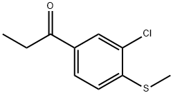 1-(3-Chloro-4-(methylthio)phenyl)propan-1-one 结构式