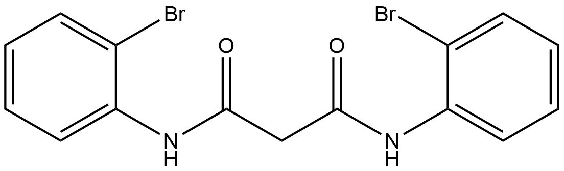 N1,N3-Bis(2-bromophenyl)propanediamide 结构式