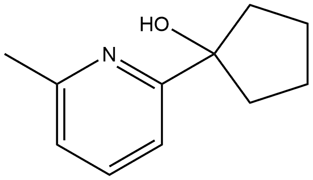 1-(6-Methyl-2-pyridinyl)cyclopentanol 结构式