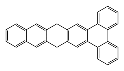 Dibenzo[a,c]pentacene, 10,17-dihydro- 结构式