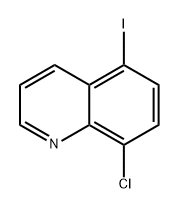 8-氯-5-碘喹啉 结构式