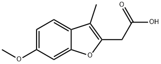 2-Benzofuranacetic acid, 6-methoxy-3-methyl- 结构式