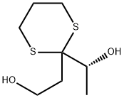 1,3-Dithiane-2-ethanol, 2-(1-hydroxyethyl)-, (R)- (9CI) 结构式