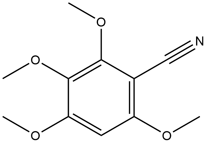 2,3,4,6-Tetramethoxybenzonitrile 结构式