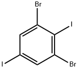 1,3-二溴-2,5-二碘苯 结构式