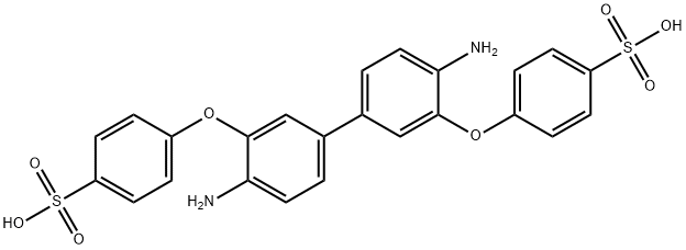 4,4'-(4,4'--二氨基-[1,1'-联苯]-3,3'-二基)双(氧))二苯磺酸 结构式