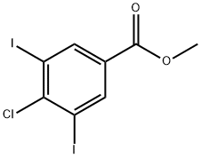 Benzoic acid, 4-chloro-3,5-diiodo-, methyl ester 结构式