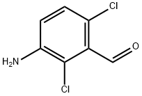 3-氨基-2,6-二氯苯甲醛 结构式