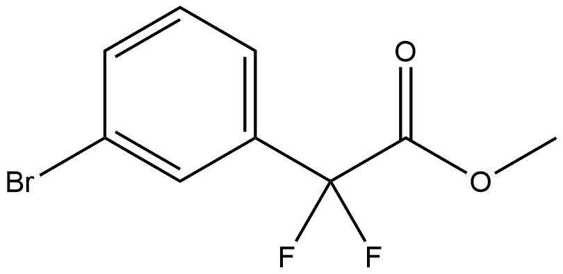 2-(3-溴苯基)-2,2-二氟乙酸甲酯 结构式