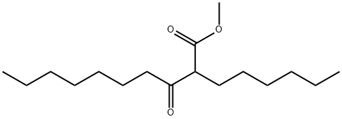 Decanoic acid, 2-hexyl-3-oxo-, methyl ester 结构式