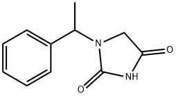 2,4-Imidazolidinedione, 1-(1-phenylethyl)- 结构式