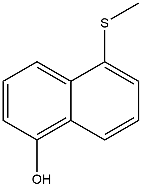 5-(methylthio)naphthalen-1-ol 结构式