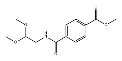 Benzoic acid, 4-[[(2,2-dimethoxyethyl)amino]carbonyl]-, methyl ester 结构式