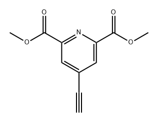 4-乙炔基吡啶-2,6-二羧酸二甲酯 结构式