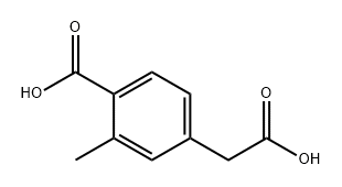 Benzeneacetic acid, 4-carboxy-3-methyl- 结构式