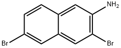 2-Naphthalenamine, 3,6-dibromo- 结构式