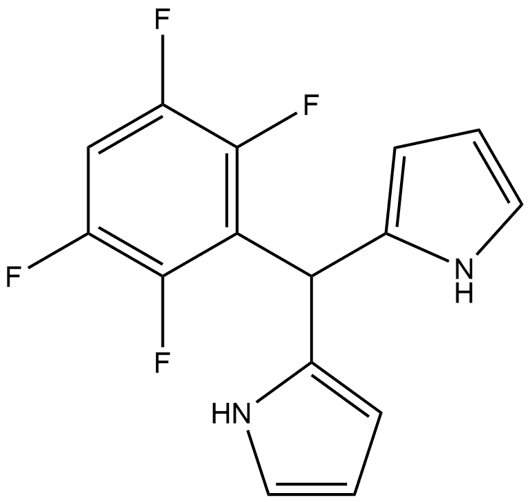 2,2'-[(2,3,5,6-四氟苯基)亚甲基]双(1H-吡咯) 结构式