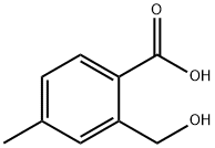 2-(羟甲基)-4-甲基苯甲酸 结构式