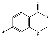 Benzenamine, 3-chloro-N,2-dimethyl-6-nitro- 结构式