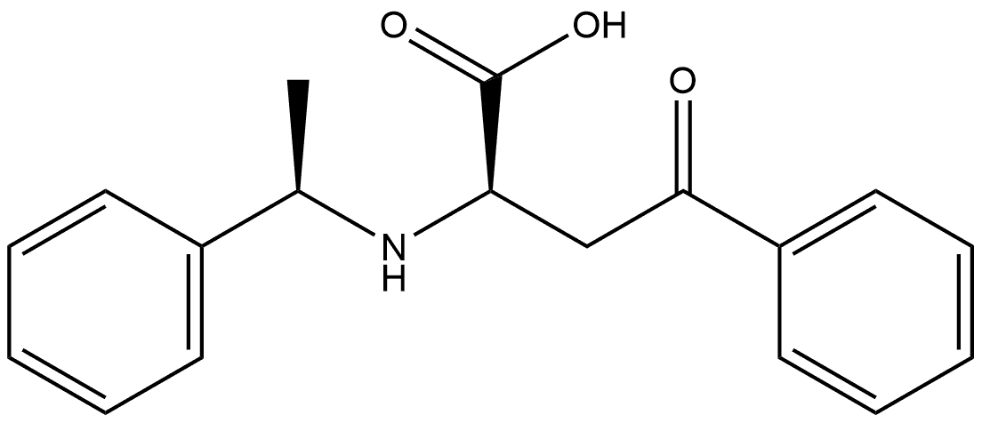 Benzenebutanoic acid, γ-oxo-α-[[(1R)-1-phenylethyl]amino]-, (αR)- 结构式